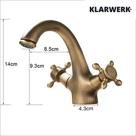 klarwerk EVA Vintage Wasserhahn Bad Chrom
