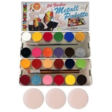 Eulenspiegel Schminkpalette 24 Farben 26 Teile Metalletui