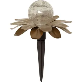 Star Trading LED Solardekoblume Lilly, 3er Pack - Gold,