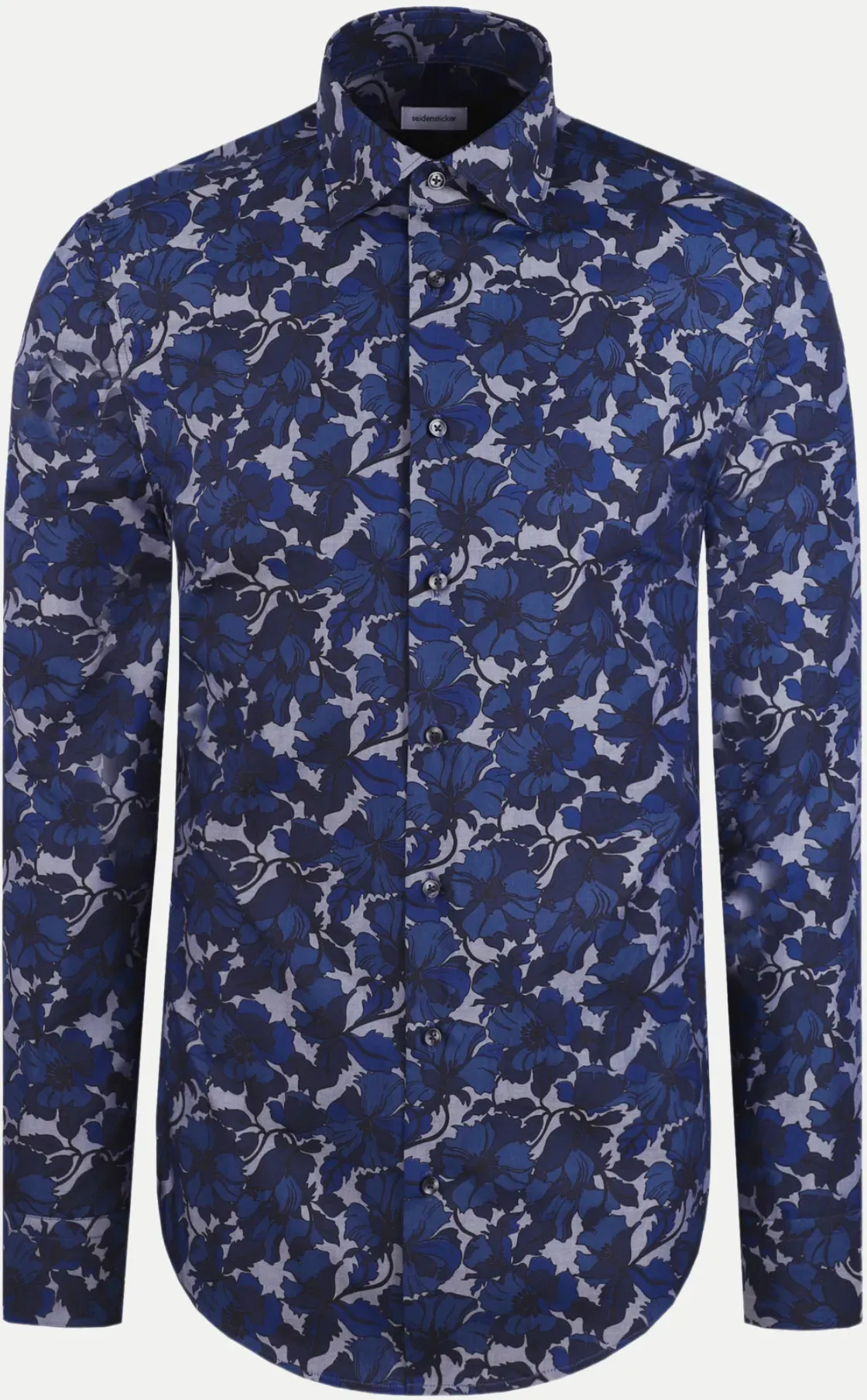 Regular-Fit Hemd Chambray Blau 46