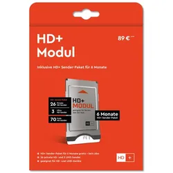 HD plus HD+ Modul inkl. 6 Monate HD+ Sender-Paket