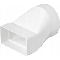 airRoxy Rundrohr Flachkanal Verbinder 110x55mm ø100mm