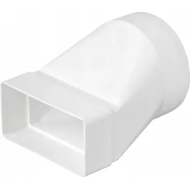 airRoxy Rundrohr Flachkanal Verbinder 110x55mm ø100mm