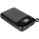 Swissten Power Bank 10000 mAh 20W MagSafe Powerbank, + USB-C und Lightning Kabel, Schwarz - Schwarz