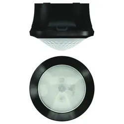 Theben 1030552 Bewegungsmelder für Deckenaufbau, Steuerung für Beleuchtung theMova S360-100 AP BK
