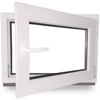Kellerfenster - Kunststoff - Fenster - weiß - BxH: 50 x 75 cm - 500 x 750 mm - DIN Rechts - 3 fach Verglasung - 60 mm Profil