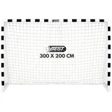 Best Sporting Fussballtor 300x200x120cm schwarz-weiß