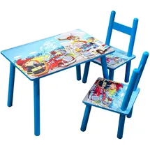 Hti-Living Kindertischgruppe Feuerwehr 3-tlg. MDF blau