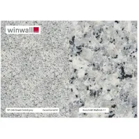 winwall Duschrückwand Duschrückwände ALU-Verbundplatte Dekor: Stein Granit, (1-tlg), Wandverkleidung aus Alu grau 19 cm x 27 cm