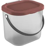 Rotho Waschmittelbehälter Albula 6 l iron rot