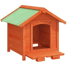 vidaXL Hundehütte 65 x 65 x 61,5 cm Holz Braun