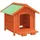 vidaXL Hundehütte 65 x 65 x 61,5 cm Holz Braun