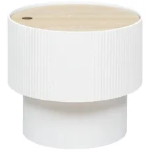 Atmosphera - Couchtisch aus MDF, - Weiß - D.38 -5 cm, Créateur D'Intérieur