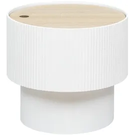 Atmosphera - Couchtisch aus MDF, - Weiß - D.38 -5 cm, Créateur D'Intérieur
