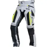 Gms Everest Textilhose wasserdicht - Hellgrau/Schwarz/Neon-Gelb / M