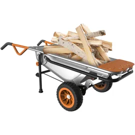 Worx WG050 Aerocart 8-in-1 Funktion: Sackkarre mit Vollgummireifen, Gartenkarre, Tragehilfe, Müllbeutelhalter uvm.
