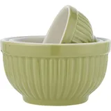 ib laursen Schalensatz Mini Mynte Herbal GREEN Grün 3er Set Keramik Schüsseln