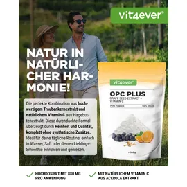 Vit4ever OPC Traubenkernextrakt + Vitamin C Pulver 300 g