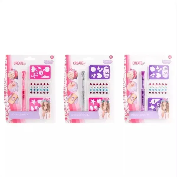 Create It! Glitzer Tattoo Gelstift-Set – verschiedene Ausführungen