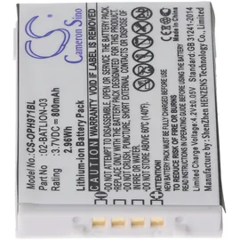AccuCell Akku passend für Opticon OPL-7724, OPL-7734, OPL-9700, OPL-9712, OPL-9713, OPL-9723, OPL-9724, OPL-9725, OPL-9727, OPL-9728, 02-BATLION-03, 11267, ORBLIOP0012