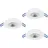 EGLO Zujar 3er Set Einbauleuchten Kunststoff weiß Ø 90mm 3x3,4W