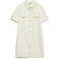 Vero Moda Jeanskleid Kurzarm Weiß 34