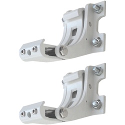 2er-Set Wandhalterung für Markise H122, H123, Wandkonsole Wandmontage Adapter ~ weiß