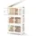 Costway Aufbewahrungsbox 48 x 34 x 82 cm 3-tlg. Weiß