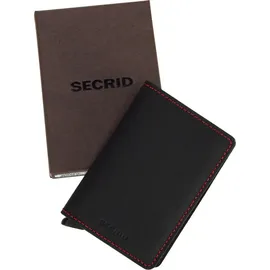 Secrid Slimwallet Unisex Kartenetui schwarz rot