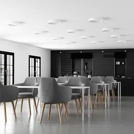 ARCCHIO LED-Deckenleuchte Vivy, Ø 38 cm, weiß, Metall