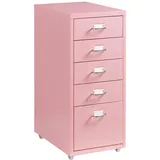[en.casa] Kökar Rollcontainer 69 x 28 x 41 cm Rosa