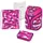 Herlitz Motion Plus 4-tlg. pink cubes mit Turnbeutel