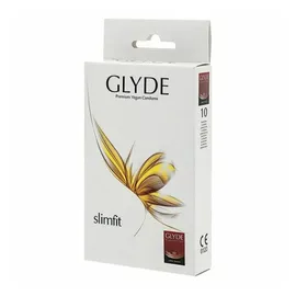 GLYDE Ultra Slimfit 10 schmale Condome, vegan, 49mm Breite