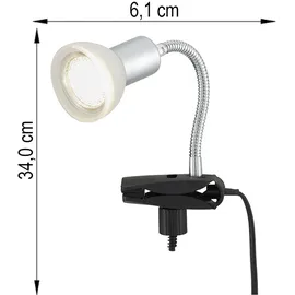 ETC Shop Klemmlampe Weiß 2 St.
