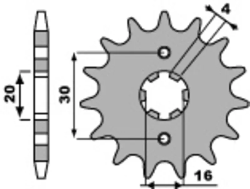PBR Stahlstandard-Frontzahnrad – 520, Größe 10 mm