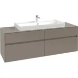 Villeroy & Boch Collaro Waschtischunterschrank C03100VM 160x54,8x50cm, Waschtisch mittig, taupe