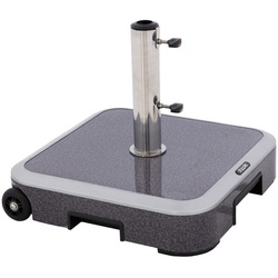 DOPPLER Sockel-Trolly, Beton/Aluminium, BxHxL: 51 x 16 x 51 - silberfarben