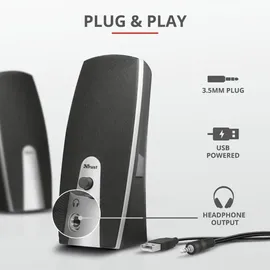 Trust MiLa 2.0 System schwarz