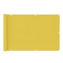 vidaXL Balkon-Sichtschutz Gelb 90x400 cm HDPE