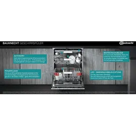 Bauknecht BUO 3O41 PLT X Einbau-Geschirrspüler (unterbaufähig, 598 mm breit, Edelstahl)
