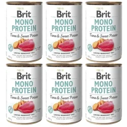 BRIT Mono Protein Tuna & Sweet Potato 6x400 g Monoprotein-Nahrungsmittel Thunfisch und Süßkartoffel