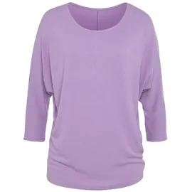 LASCANA 3/4-Arm-Shirt Feinstrick lila 32/34