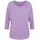 LASCANA 3/4-Arm-Shirt Feinstrick lila 32/34