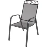 DEMA Streckmetall Stapelstuhl Metallstuhl Gartenstuhl Stuhl Hollywood anthrazit
