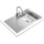 Teka Starbright 45 E-xp 1c 1e Rev Spüle mit Abtropffläche, Einbau- und wendbar, Möbel 45 cm, Handventil, Edelstahl