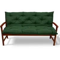 Beautissu Bankauflage 150 x 50 x 10 cm dunkelgrün 1 St.