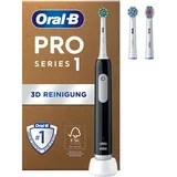 Oral B Oral-B Pro Series 1 Plus Edition Elektrische Zahnbürste/Electric Toothbrush, PLUS 3 Aufsteckbürsten, 3 Putzmodi für Zahnpflege, Designed by Braun, black