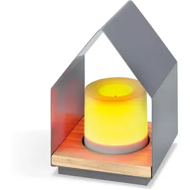 technik@all Batterie Dekoleuchten Haus LENI 2er Set mit Timer oder Dauerlicht