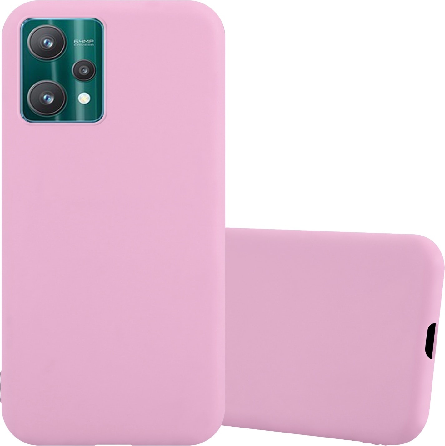 Cadorabo TPU Candy Hülle für Realme 9 5G / 9 PRO / V25 / Q5 / OnePlus Nord CE 2 LITE 5G (OnePlus Nord CE 2 Lite 5G, OnePlus 9 Pro, OnePlus 9), Smartphone Hülle, Rosa