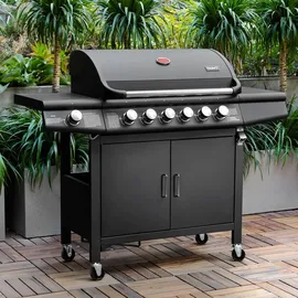 TAINO RED Gasgrill 6+1 mit Drehspieß